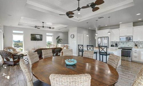 Spacious, modern living area at Gulf Waters Beach Front RV Resort.