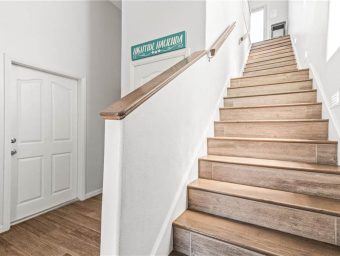 Interior view of stairs at Gulf Waters Beach Front RV Resort.